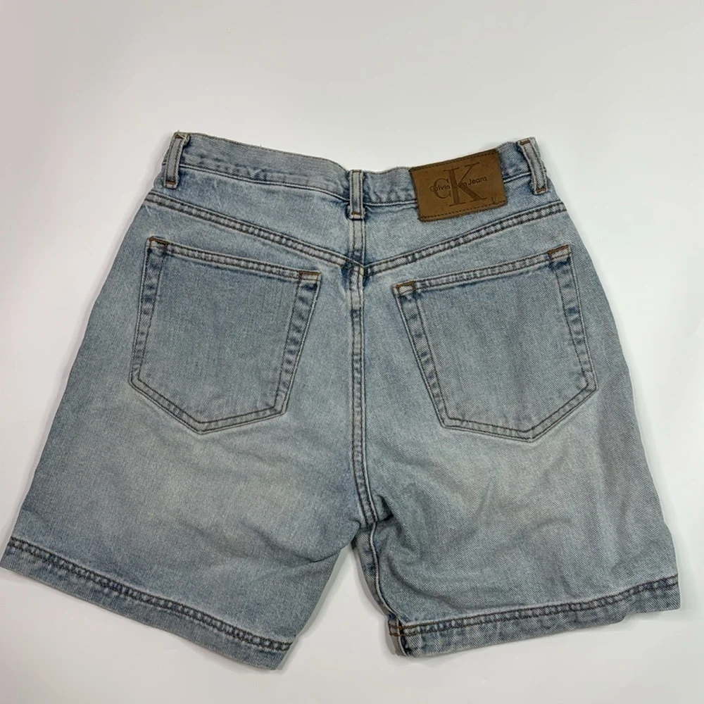 Calvin Klein Denim Button Fly Shorts Size 7